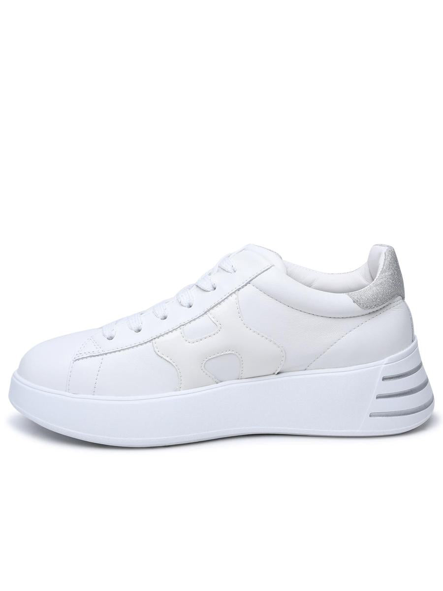 Hogan White Leather Rebel Sneakers