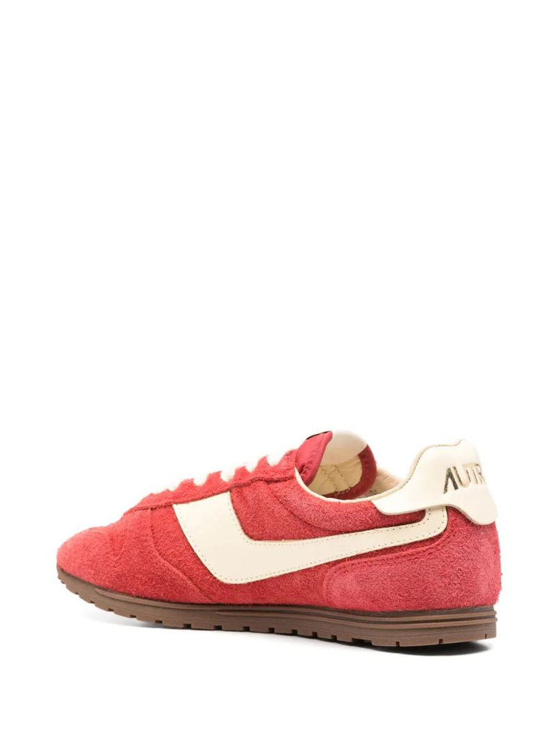 Autry Windspin Suede And Leather Sneakers In Ruby/Rutaa Shoes