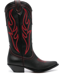 Sonora Embroidered Suede Western Boots
