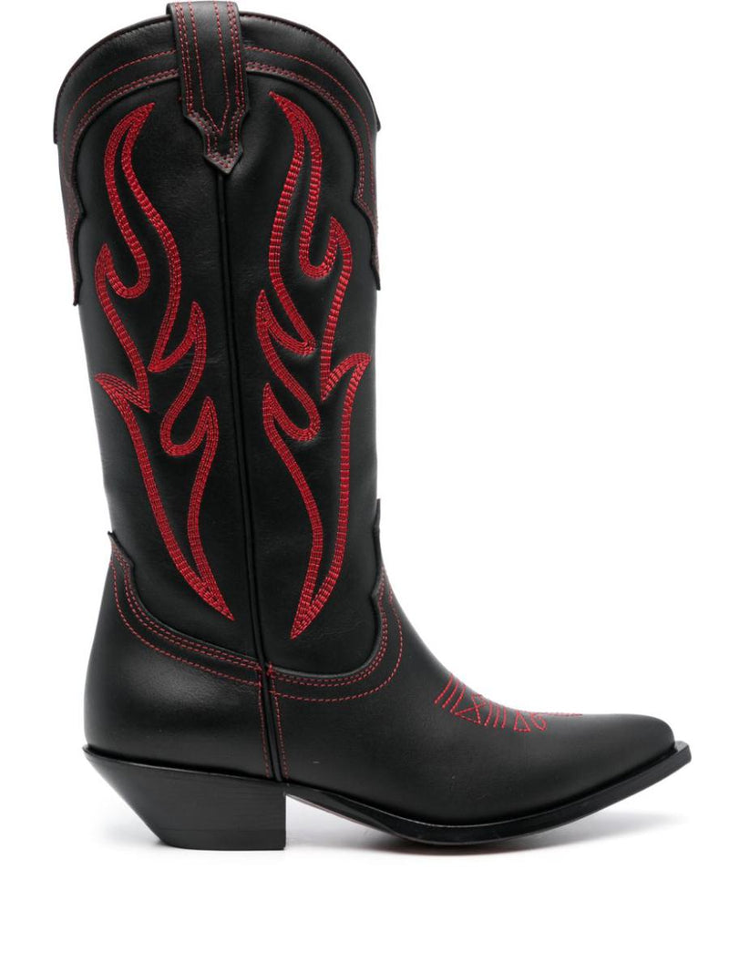 Sonora Embroidered Suede Western Boots