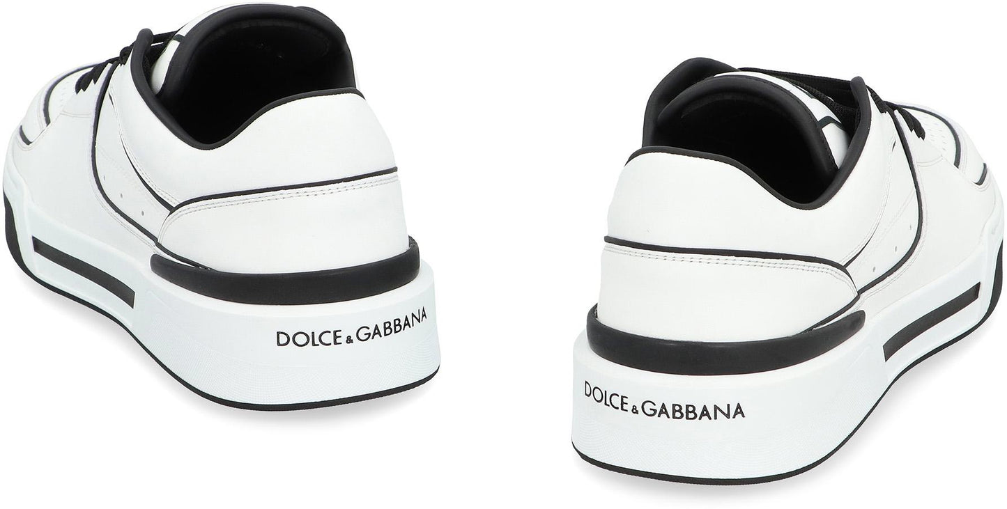 Dolce & Gabbana New Roma Leather Low-Top Sneakers