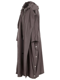 Sportmax 'Barbra' Oversize Coffee Taffeta Trench Coat