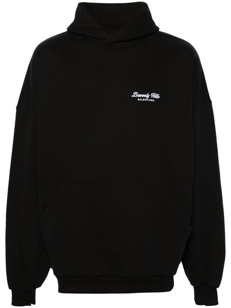 Balenciaga Logo Cotton Hoodie