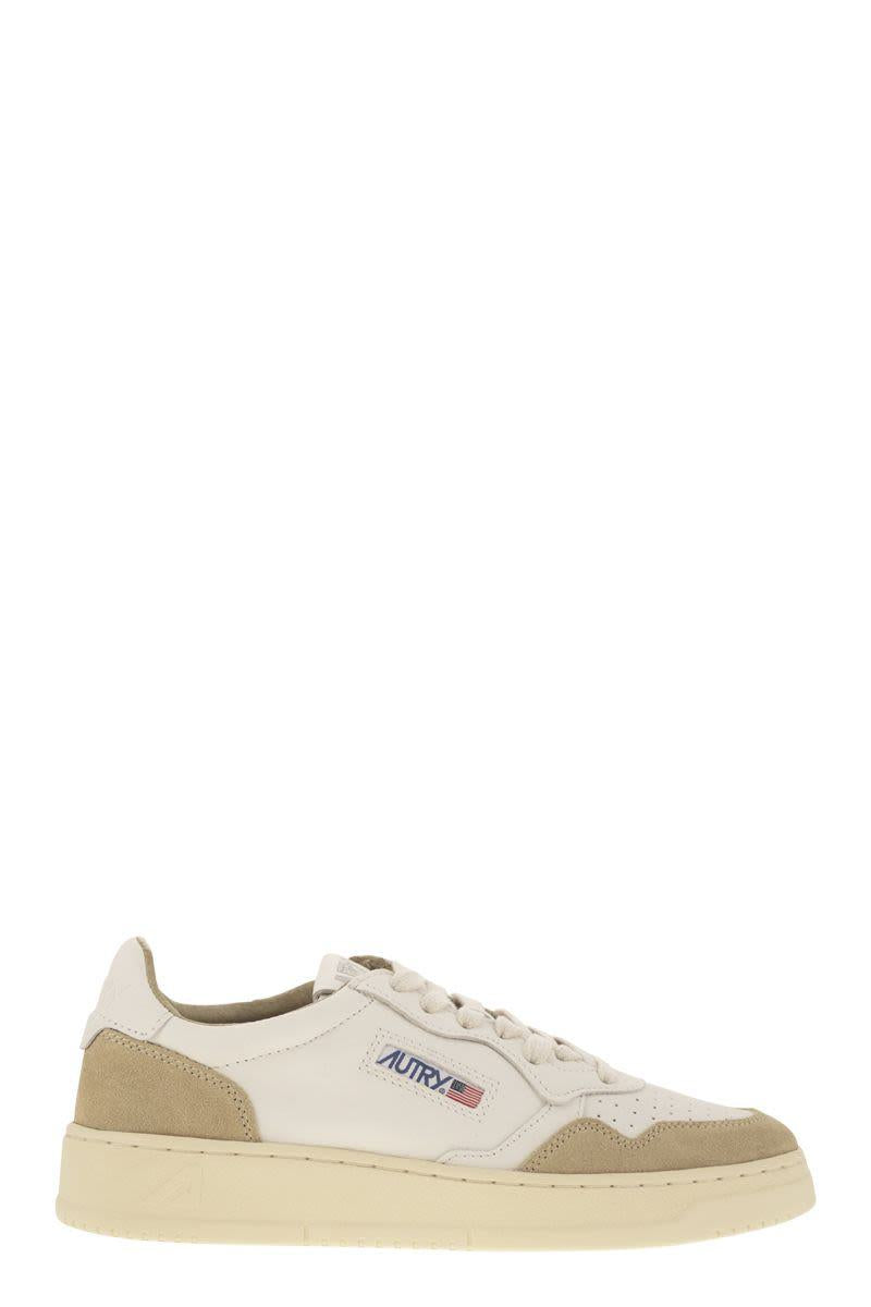 Autry Medalist Low - Two-Tone Leather Sneakers