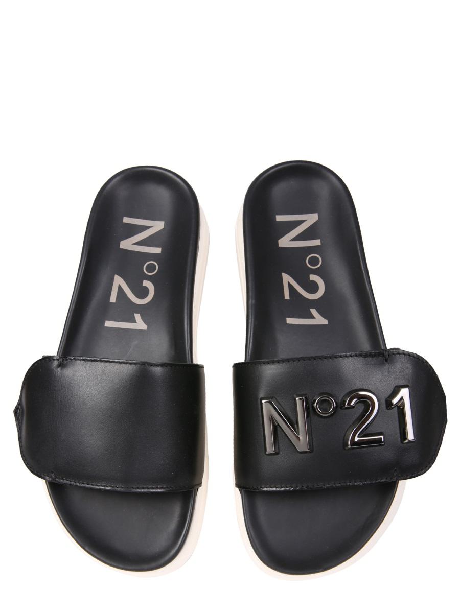 N°21 Slide Sandals With Logo