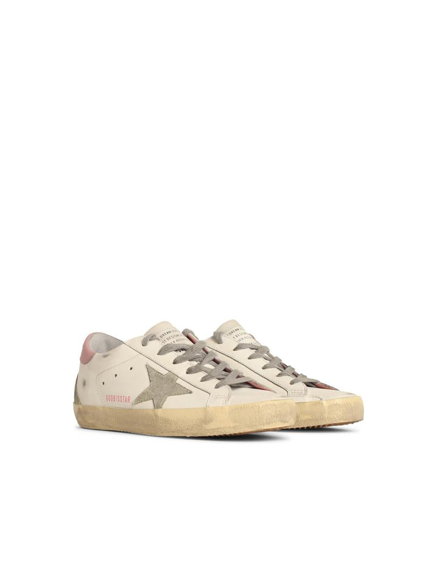 Golden Goose White Leather Superstar Sneakers