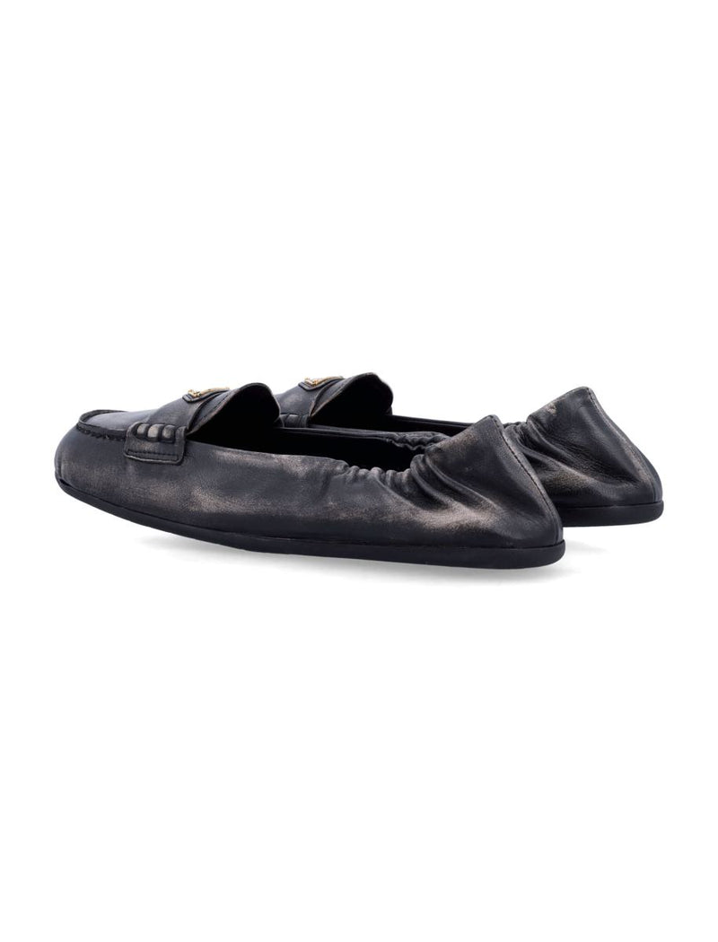 Prada Nappa Leather Delavé Loafers