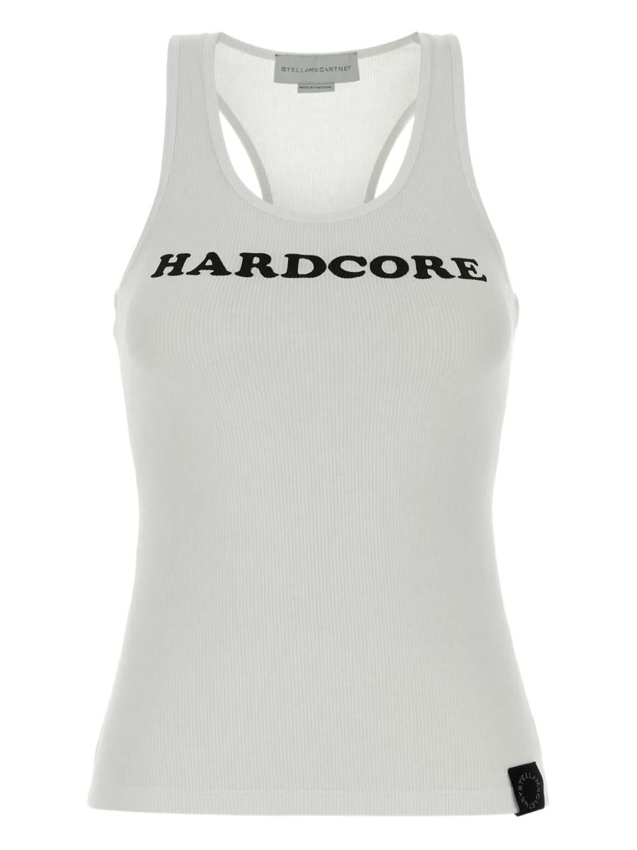 Stella McCartney Hardcore Slogan Cotton Tank Top