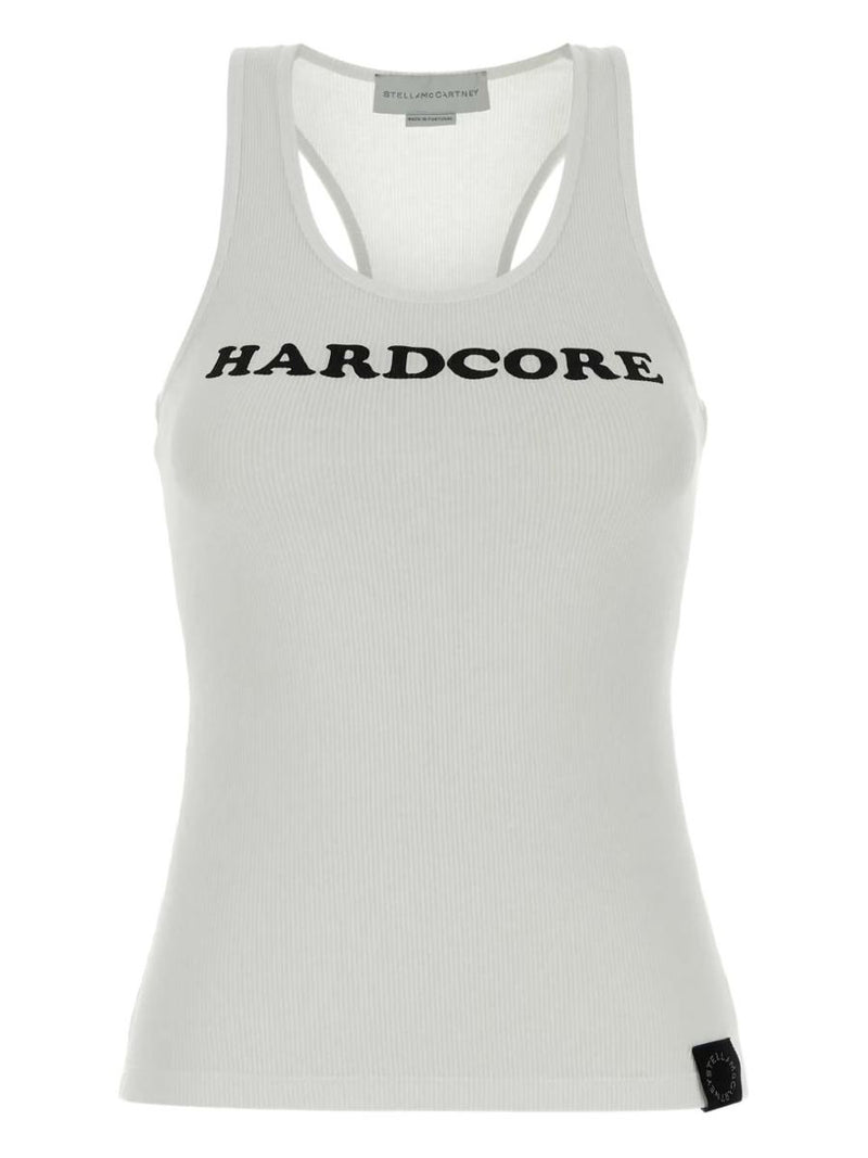 Stella McCartney Hardcore Slogan Cotton Tank Top