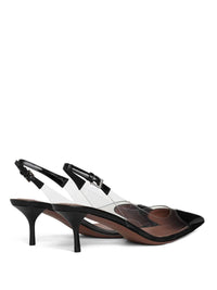 Alaïa Le Cœur Slingbacks In Patent Leather Shoes