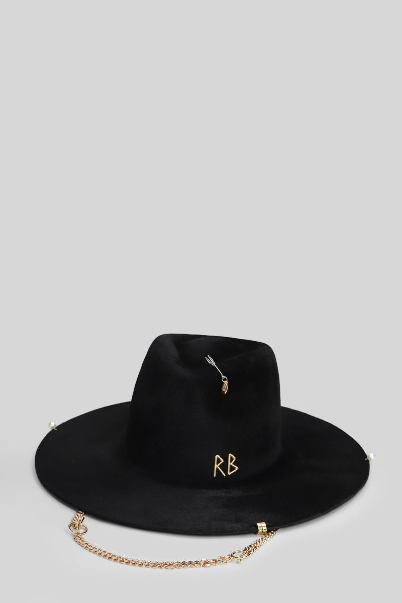 Ruslan Baginskiy Chain Strap Fedora Hats