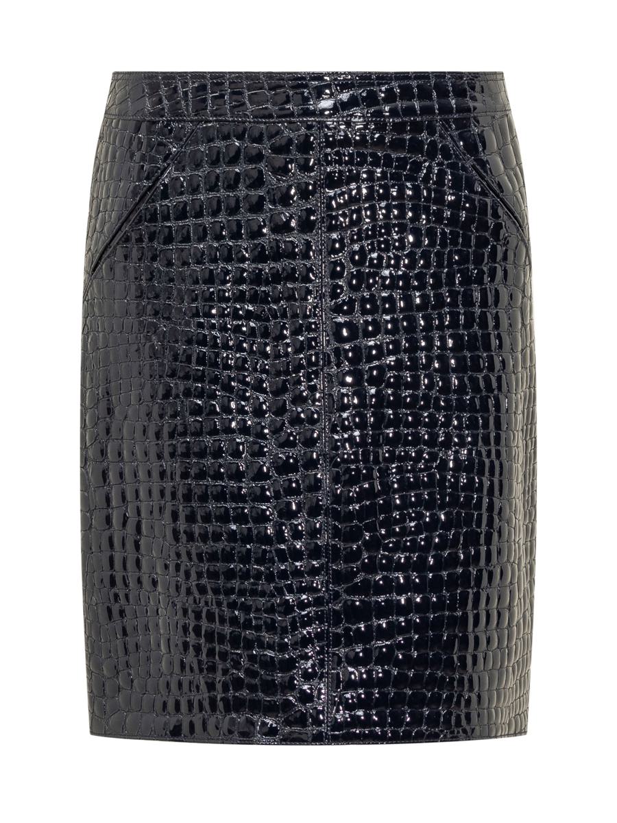 Tom Ford Crocodile Embossed Leather Skirt
