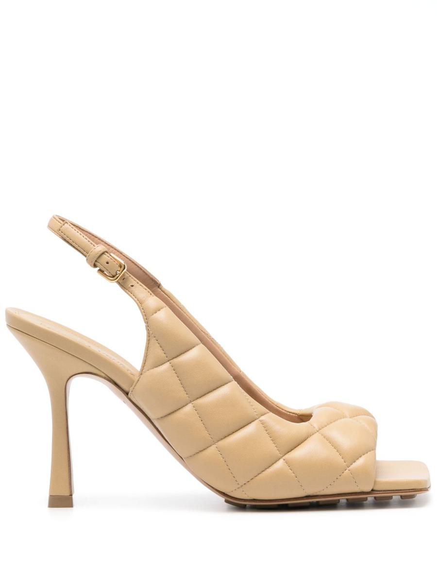 Bottega Veneta Padded Leather Slingback Sandals