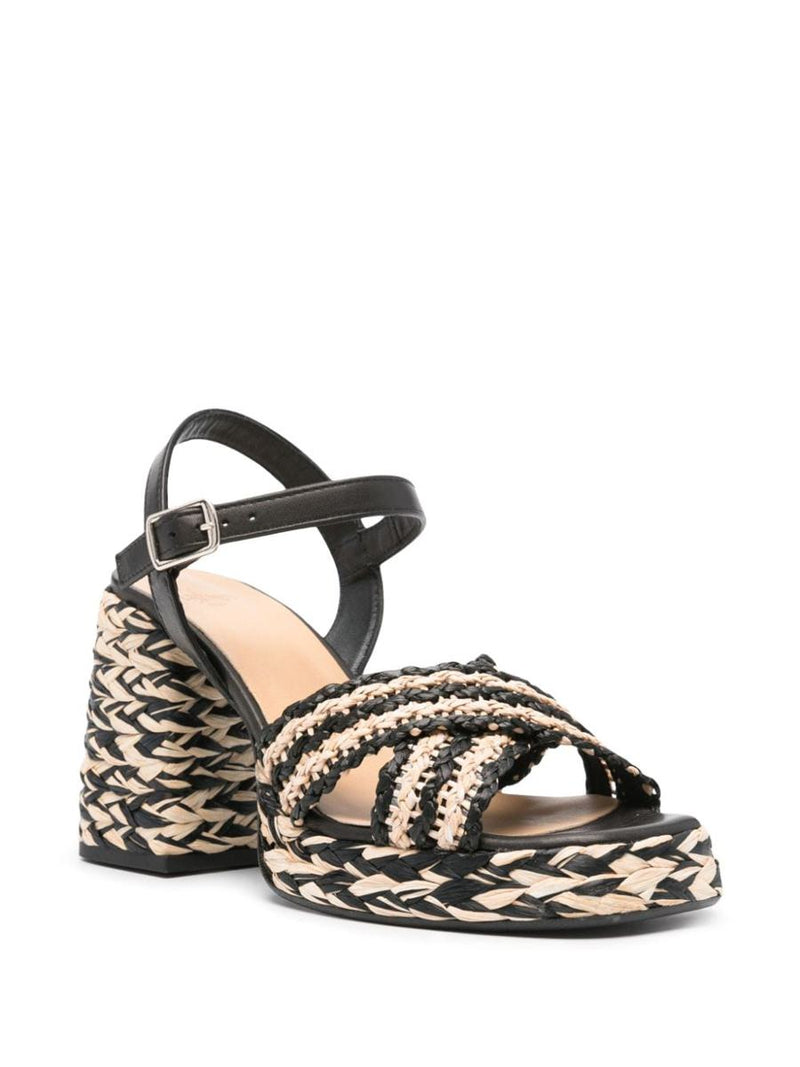 Castañer Vicen Raffia Heel Sandals
