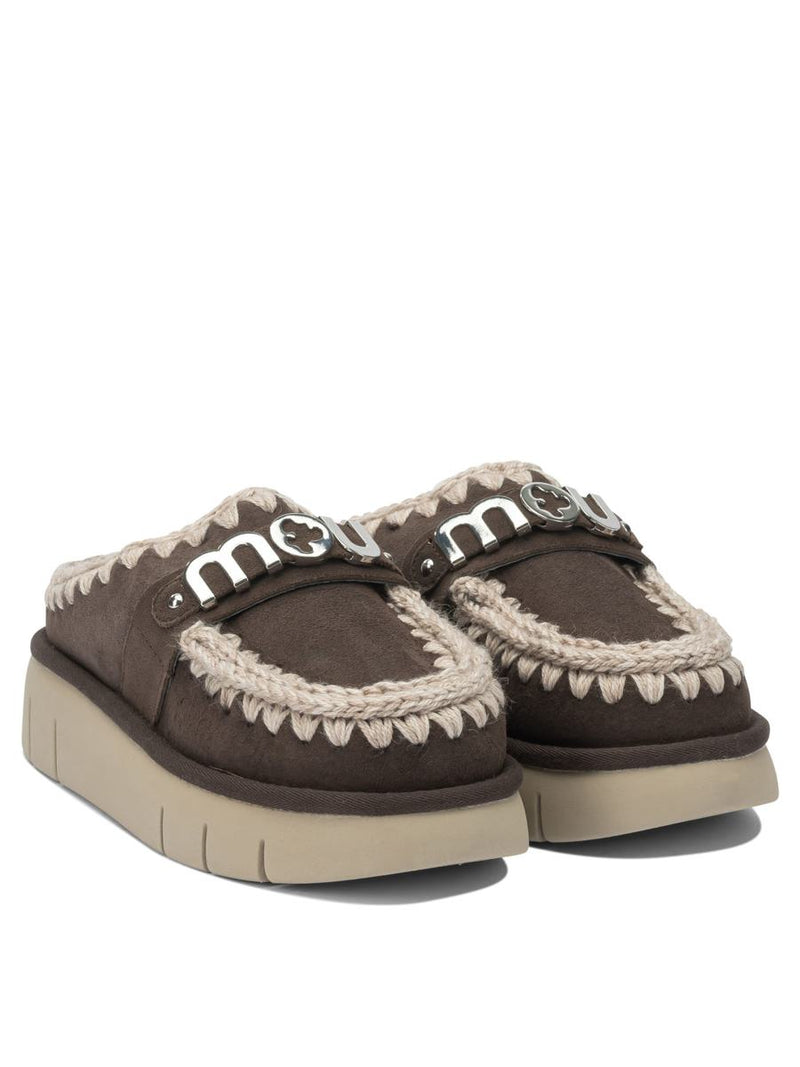 Mou "Bounce Clog Metal Logo" Slippers