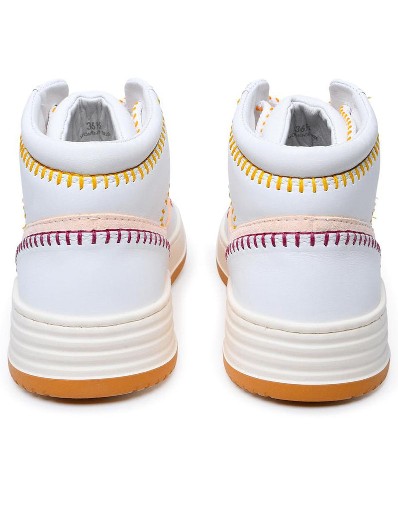 Hogan White Leather Sneakers