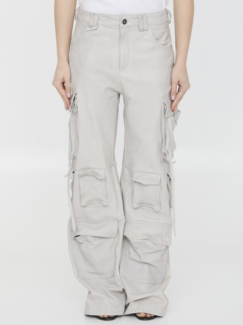 Leather Cargo Pants