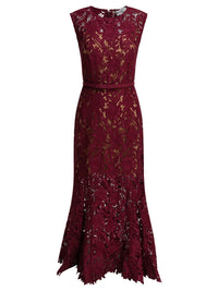 Self-Portrait Lace Sheath Midi Dress