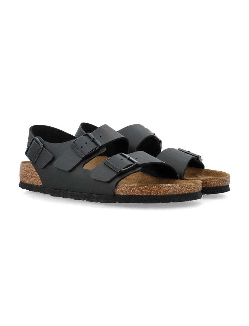 Birkenstock Black Milano Birko-Flor Sandals