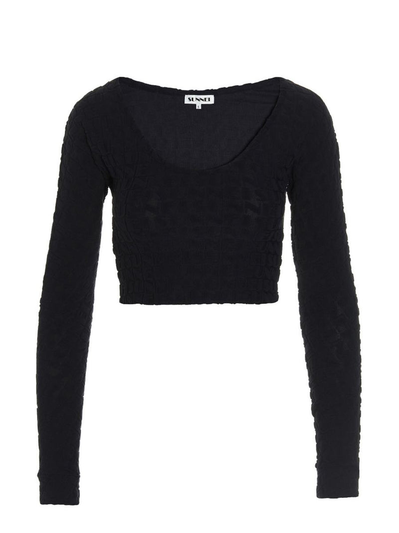 Sunnei All-Over Logo Top
