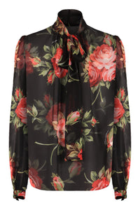 Dolce & Gabbana Printed Chiffon Blouse
