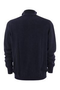 Fedeli Favonio - Zip Turtleneck Sweater In Cashmere