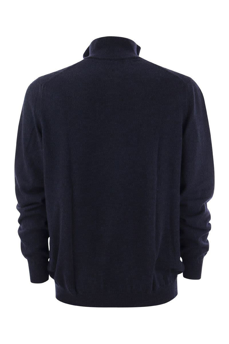 Fedeli Favonio - Zip Turtleneck Sweater In Cashmere