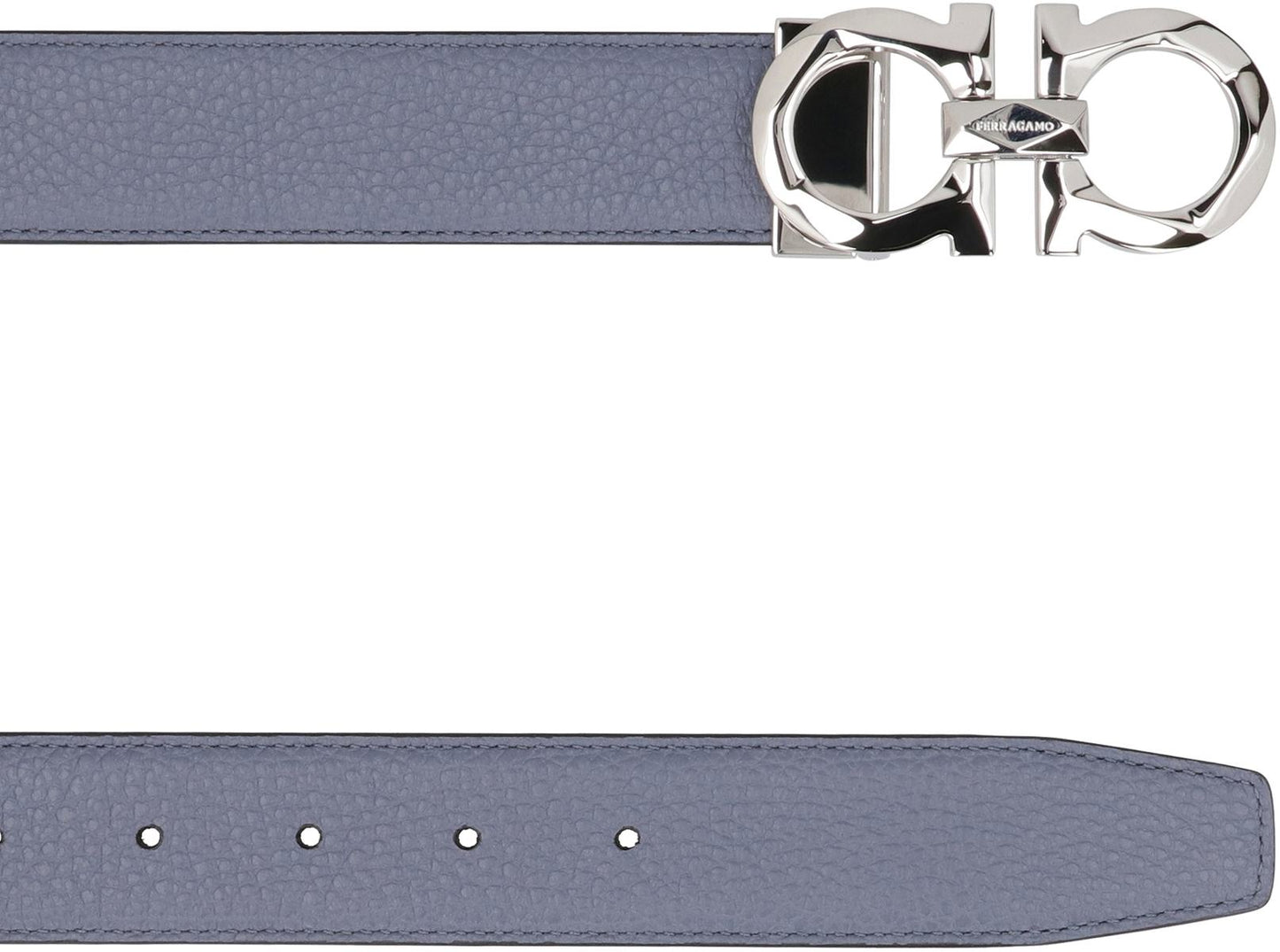 Salvatore Ferragamo Gancini Reversible Leather Belt