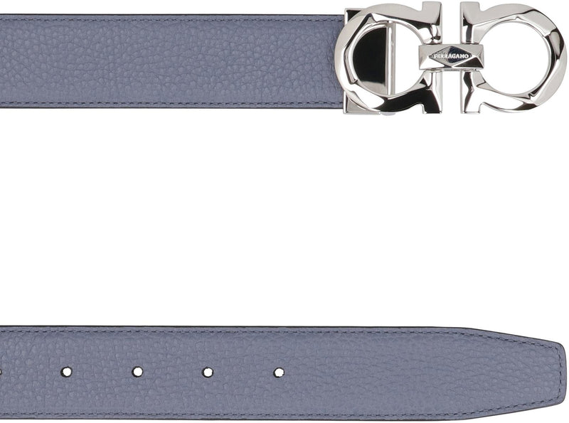 Salvatore Ferragamo Gancini Reversible Leather Belt