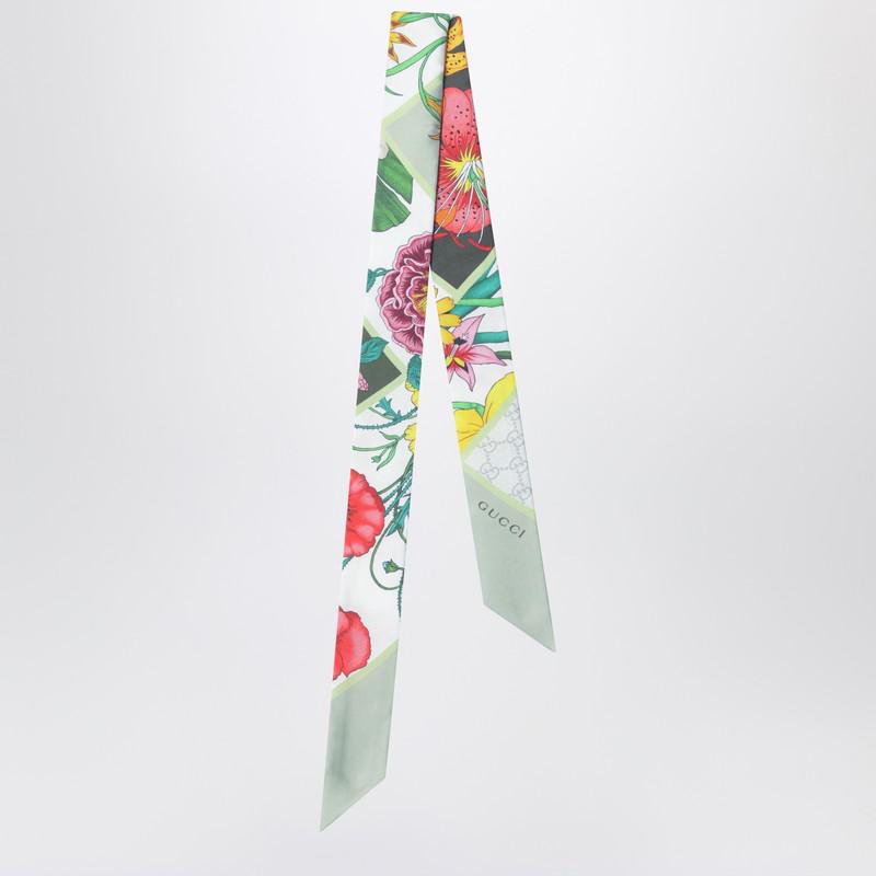 Gucci Twill Ribbon With Flora Print