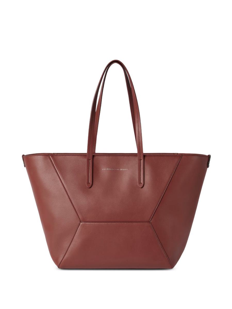 Brunello Cucinelli Leather Shopping Bag