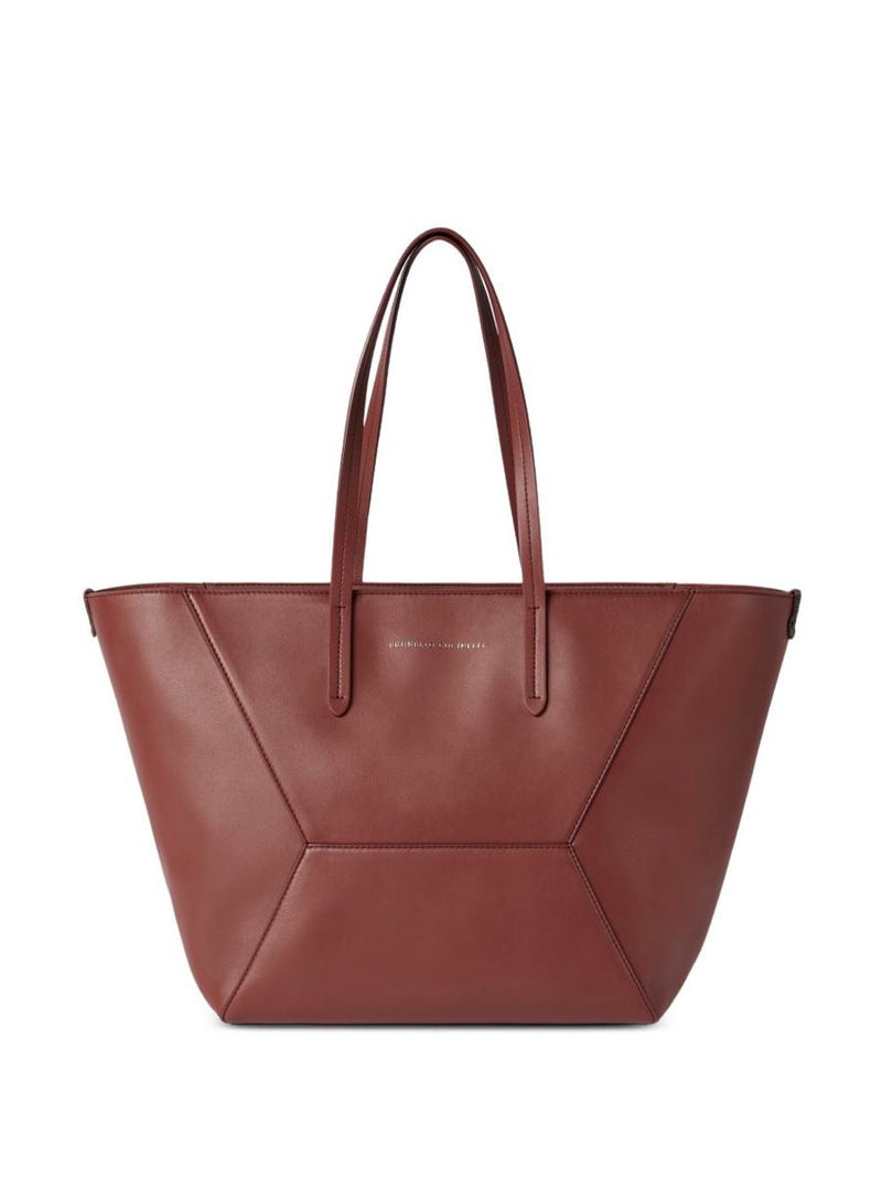 Brunello Cucinelli Leather Shopping Bag