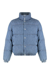 Dolce & Gabbana Puffer Jacket In Denim