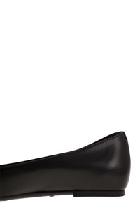 Tod'S Leather Ballerina With Chain