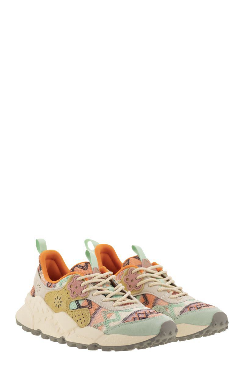 Flower Mountain Kotetsu - Sneakers In Suede And Technical Fabric