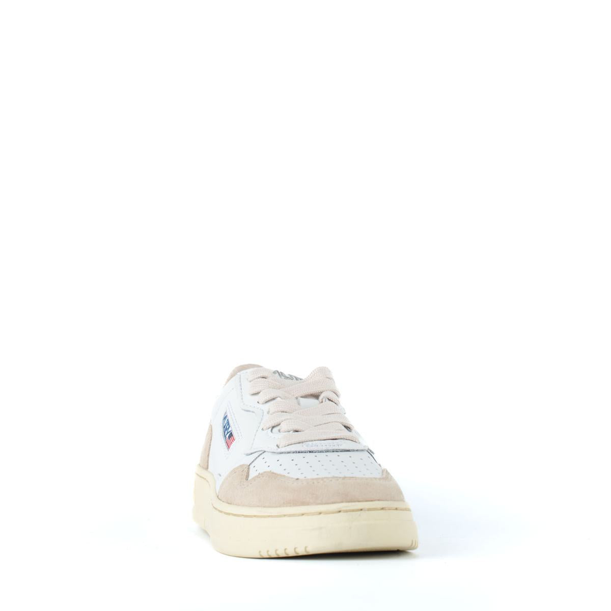 Autry White Leather And Suede Sneakers
