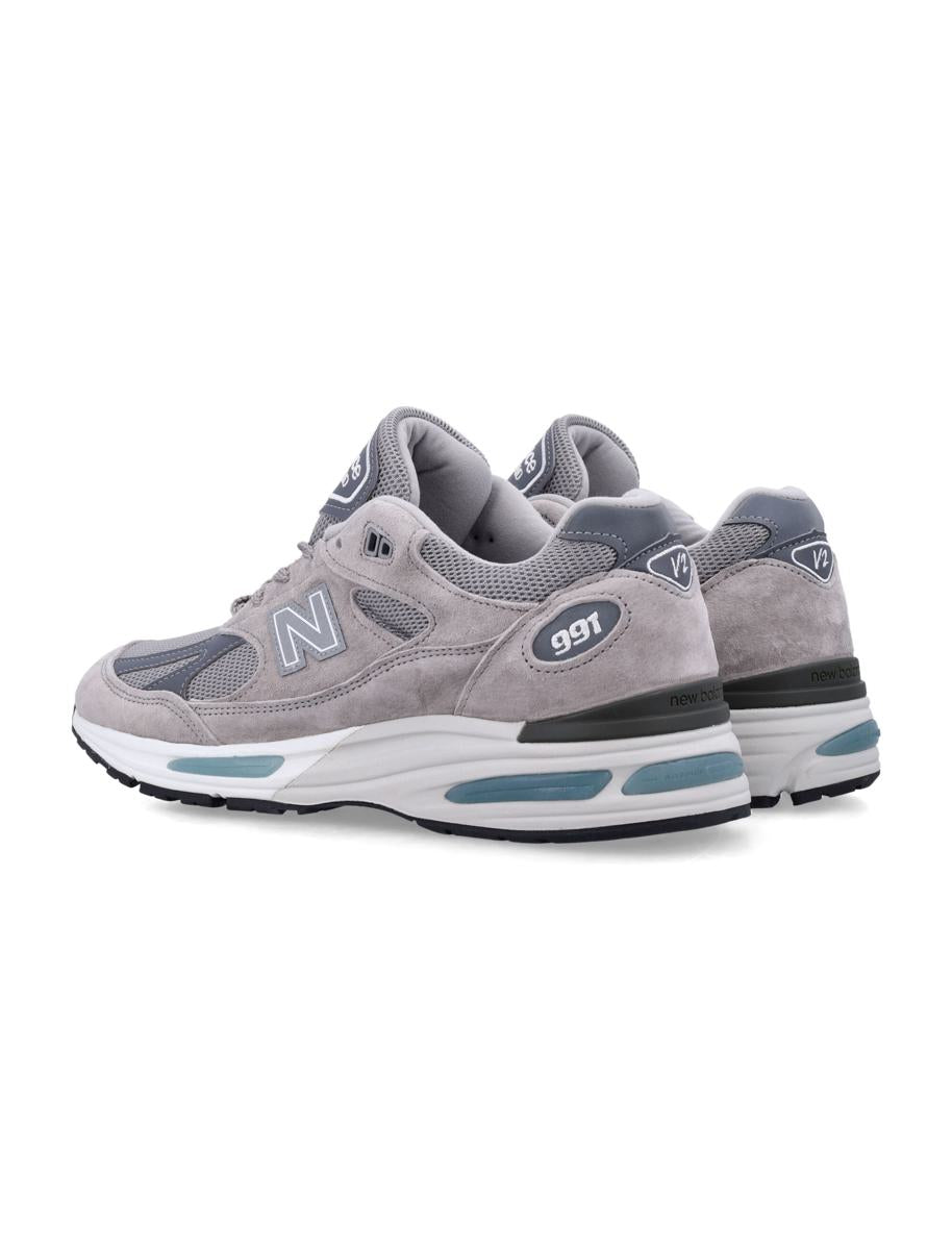 New Balance 991 V2 Miuk Suede Mesh Sneakers
