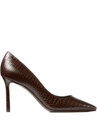 Jimmy Choo Croc Embossed Leather Romy 85 Pumps Shoes