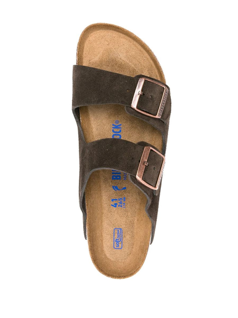 Birkenstock Arizona Sfb Mocca, Suede Leather Shoes