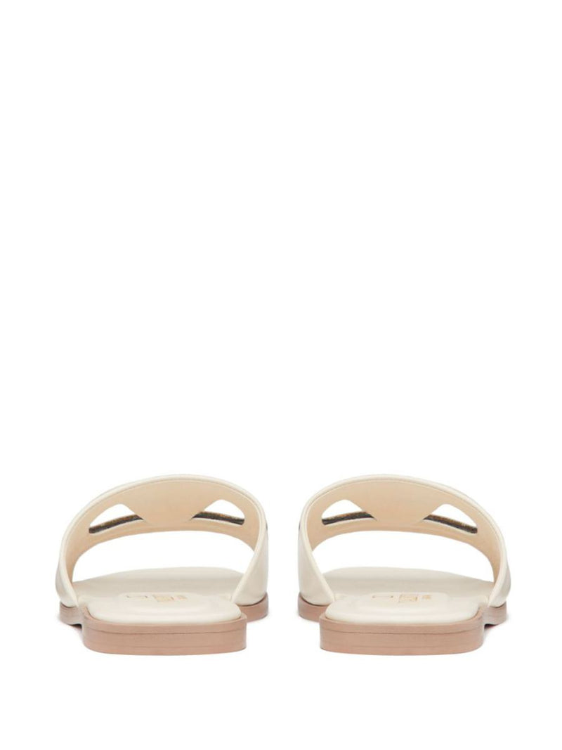 Valentino Garavani Vlogo Cut-Out Leather Sandals