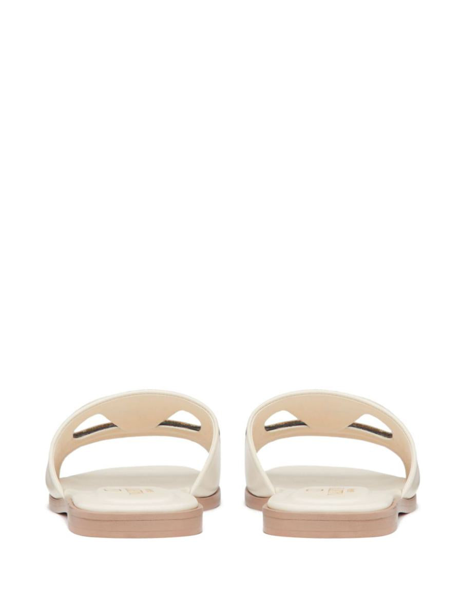Valentino Garavani Vlogo Cut-Out Leather Sandals