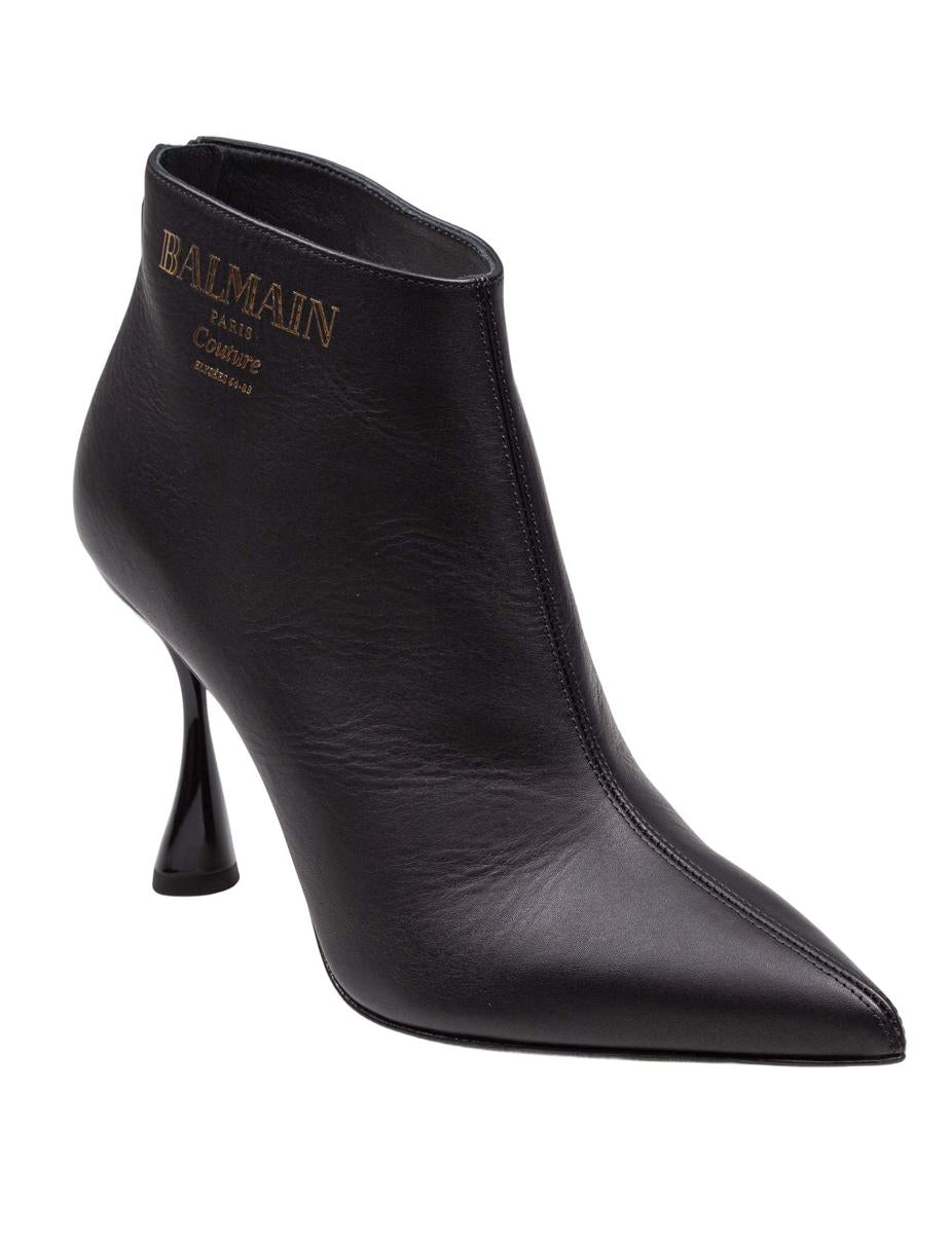 Balmain Leather Ankle Boot