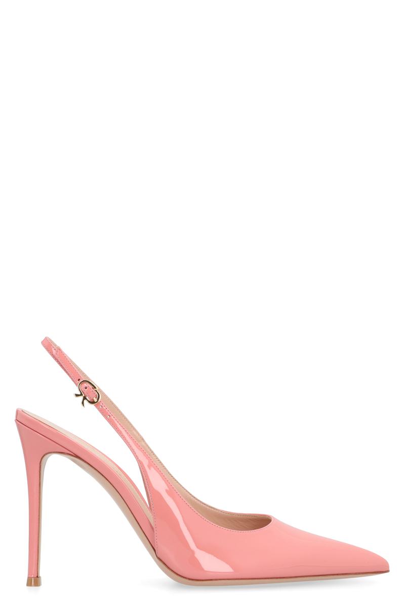 Gianvito Rossi Patent Leather Slingback Pumps