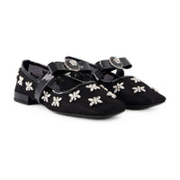 Versace Gianni Ribbon Flat Shoes