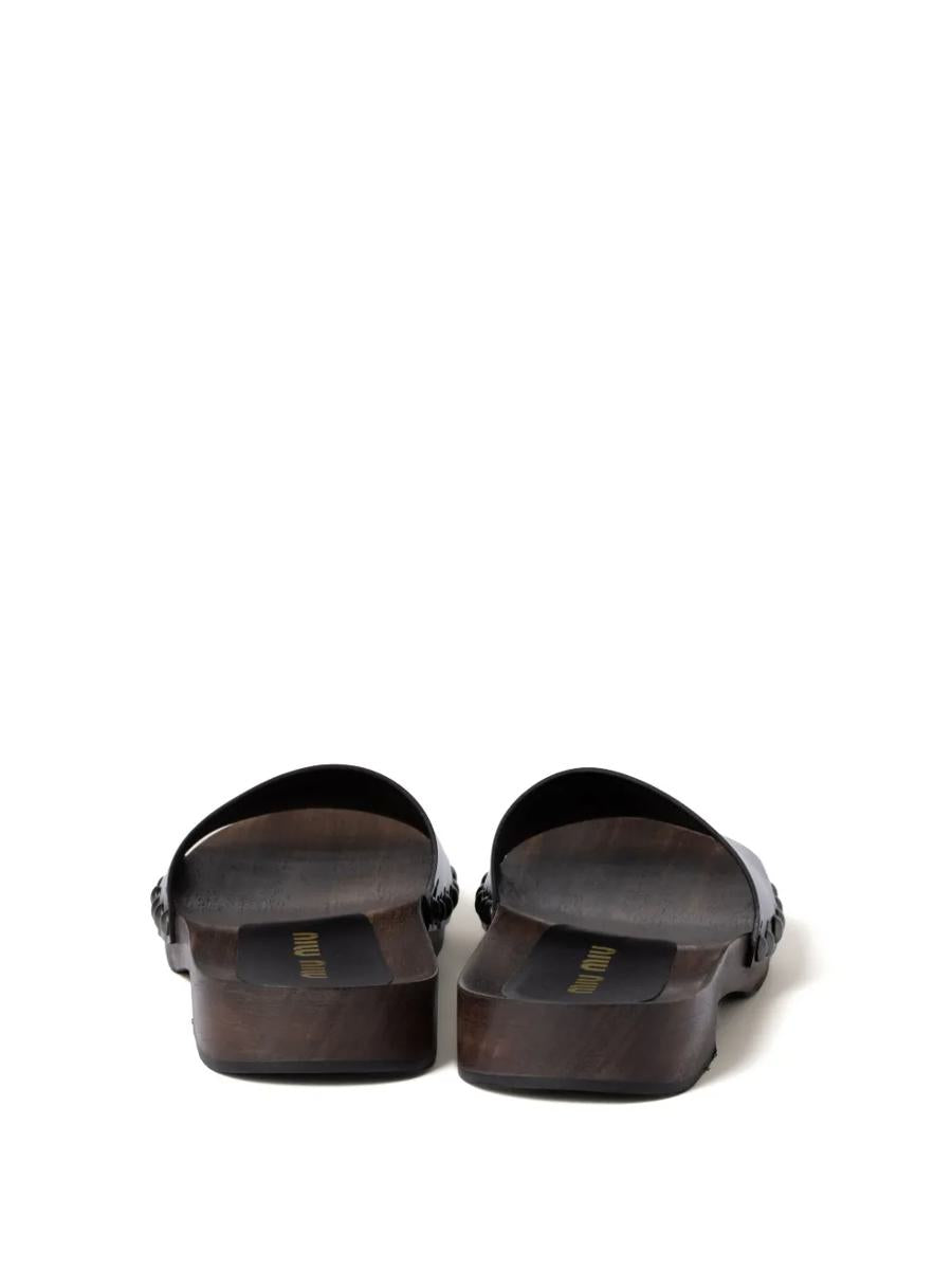 Miu Miu Patent Leather Clogs