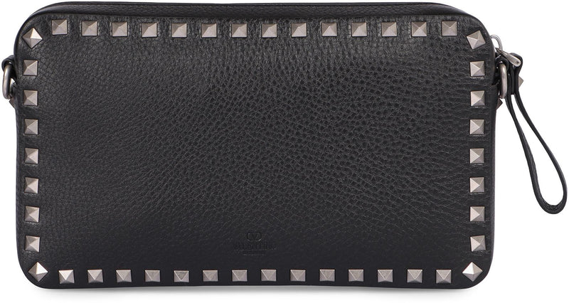 Valentino Garavani Rockstud Leather Messenger Bag