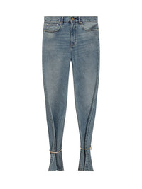 Darkpark Darkpark Blue Denim Straight Leg Jeans