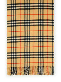 Burberry 'Check' Beige Cashmere Blend Blanket