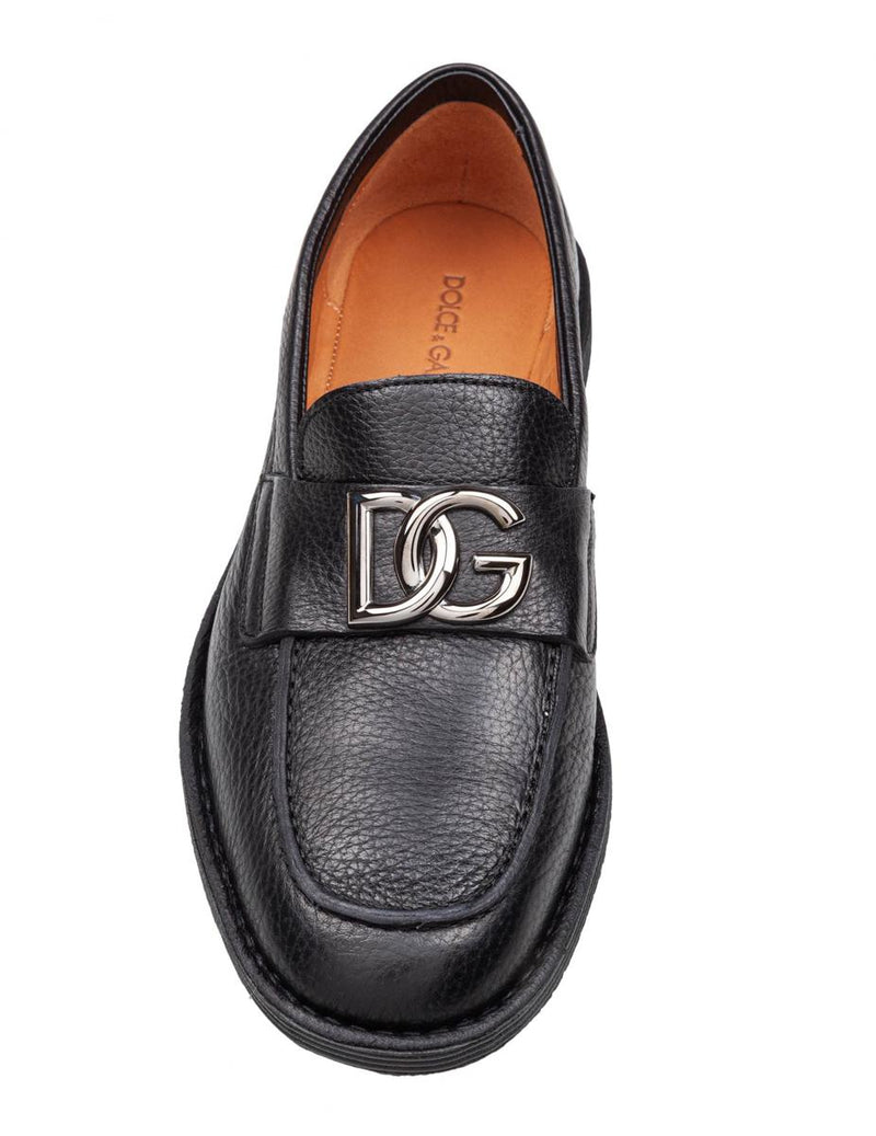 Dolce & Gabbana Leather Moccasin From The New Florio Line