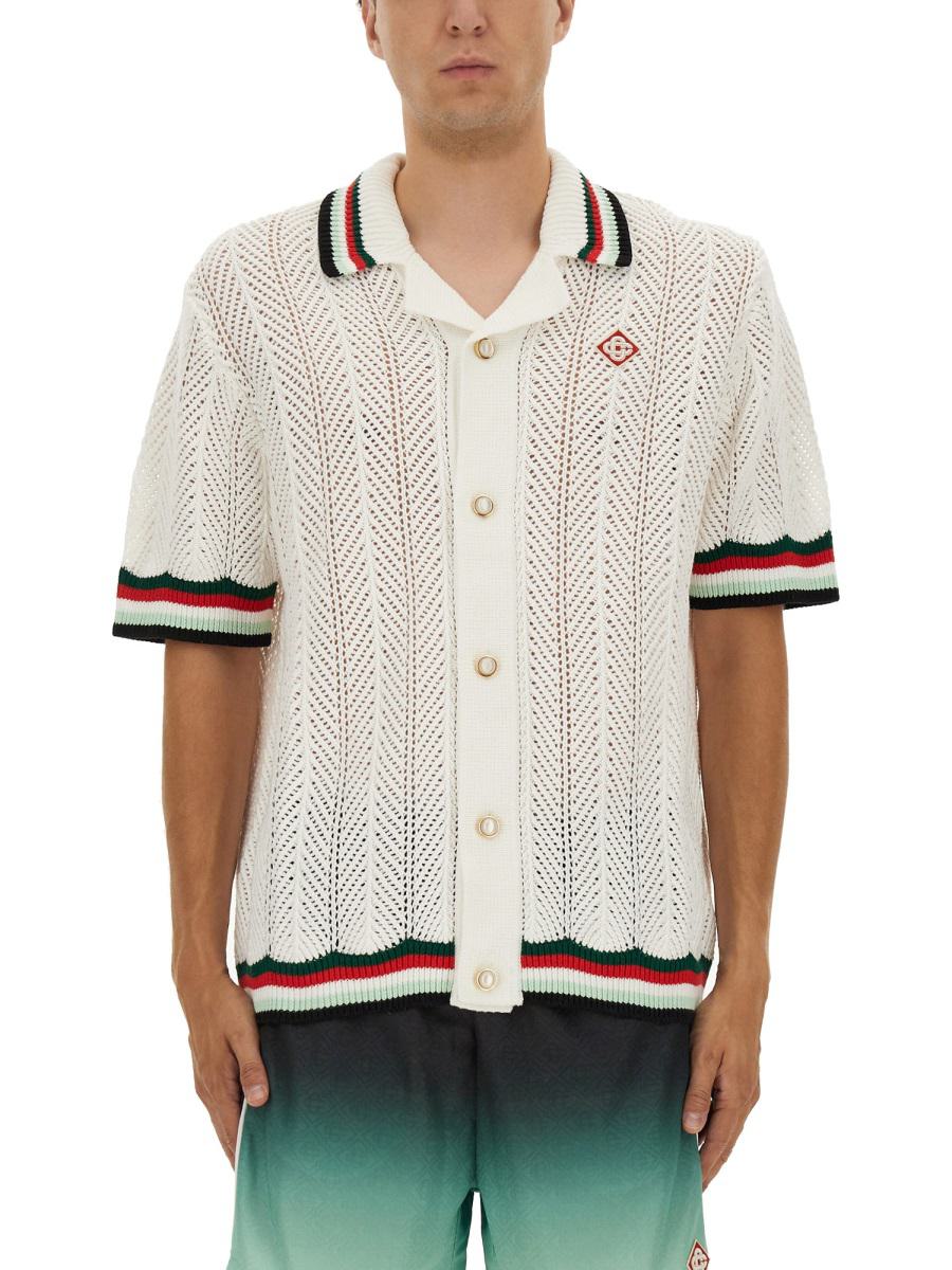 Casablanca Crochet Shirt "Ondulee Mountains"